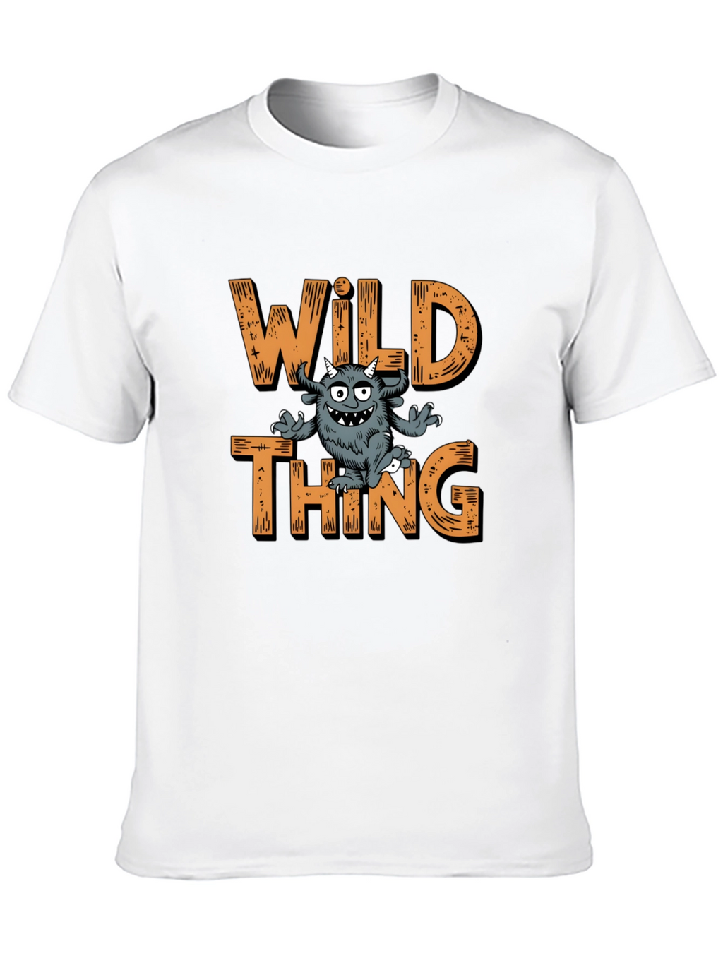 Wild Thing Graphic Print Black T-Shirt