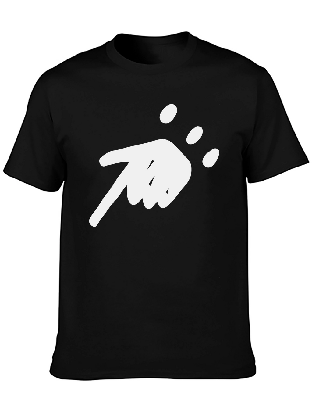 Abstract Pointing Hand Graphic T-Shirt