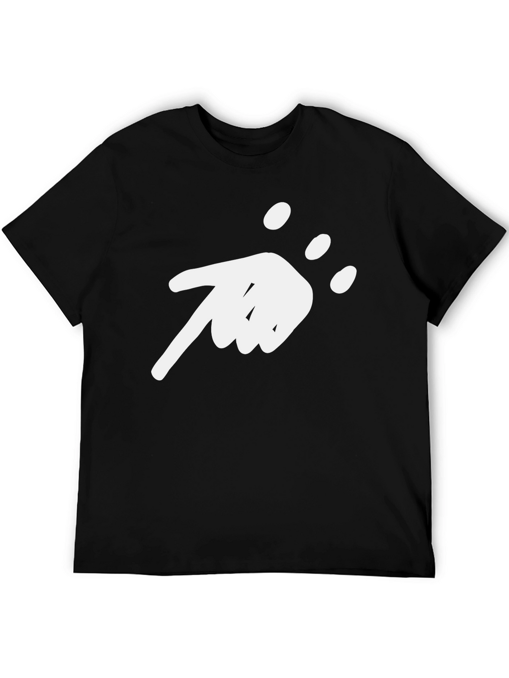 Abstract Pointing Hand Graphic T-Shirt
