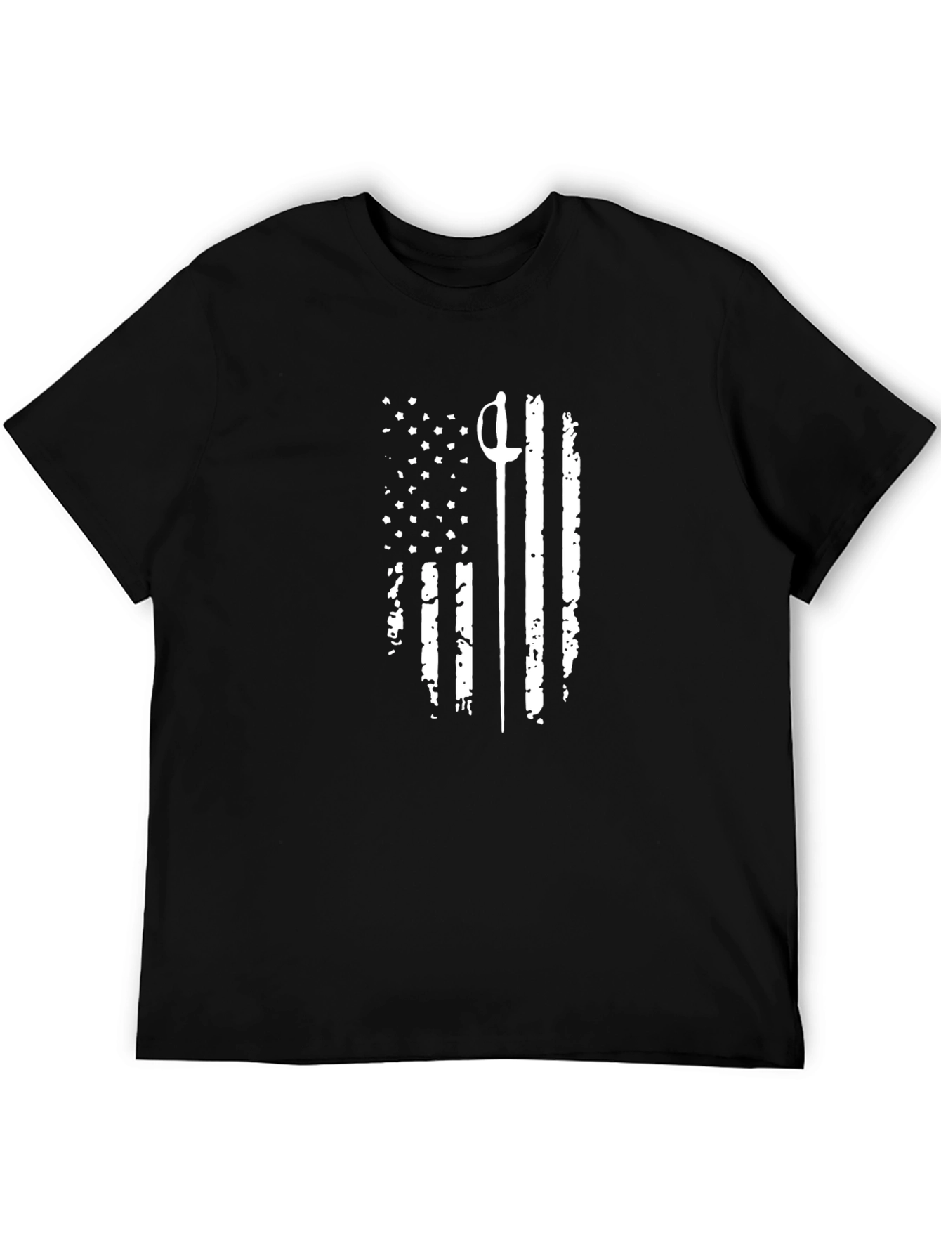 Fencing USA Flag Graphic Tee