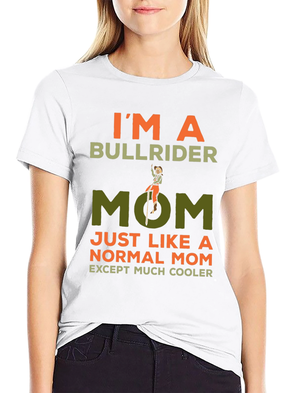 Bull Rider Mom Tee - Cool Graphic T-Shirt
