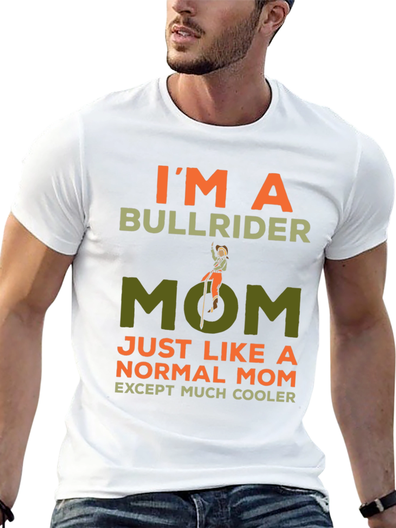 Bull Rider Mom Tee - Cool Graphic T-Shirt