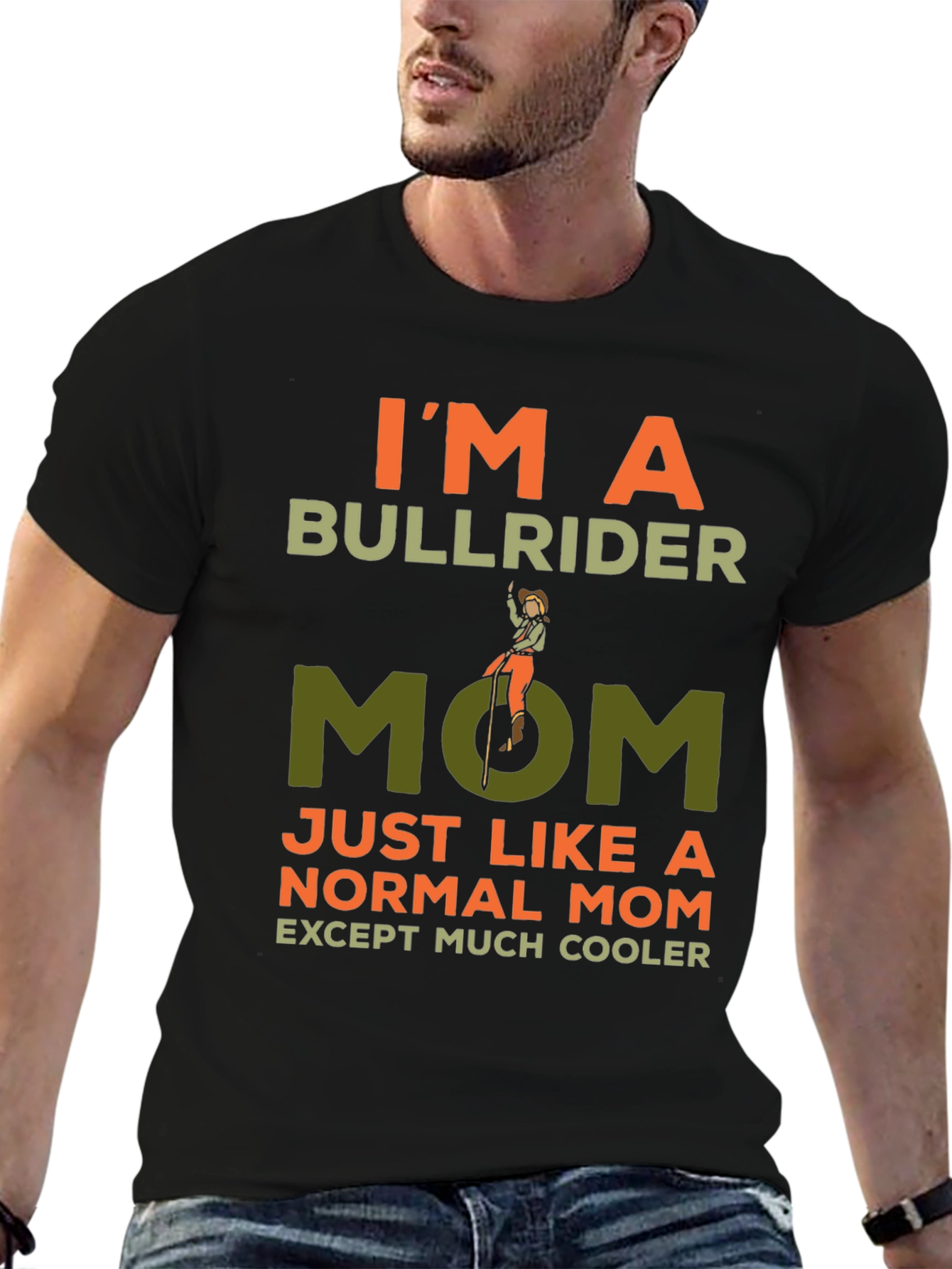 Bull Rider Mom Tee - Cool Graphic T-Shirt
