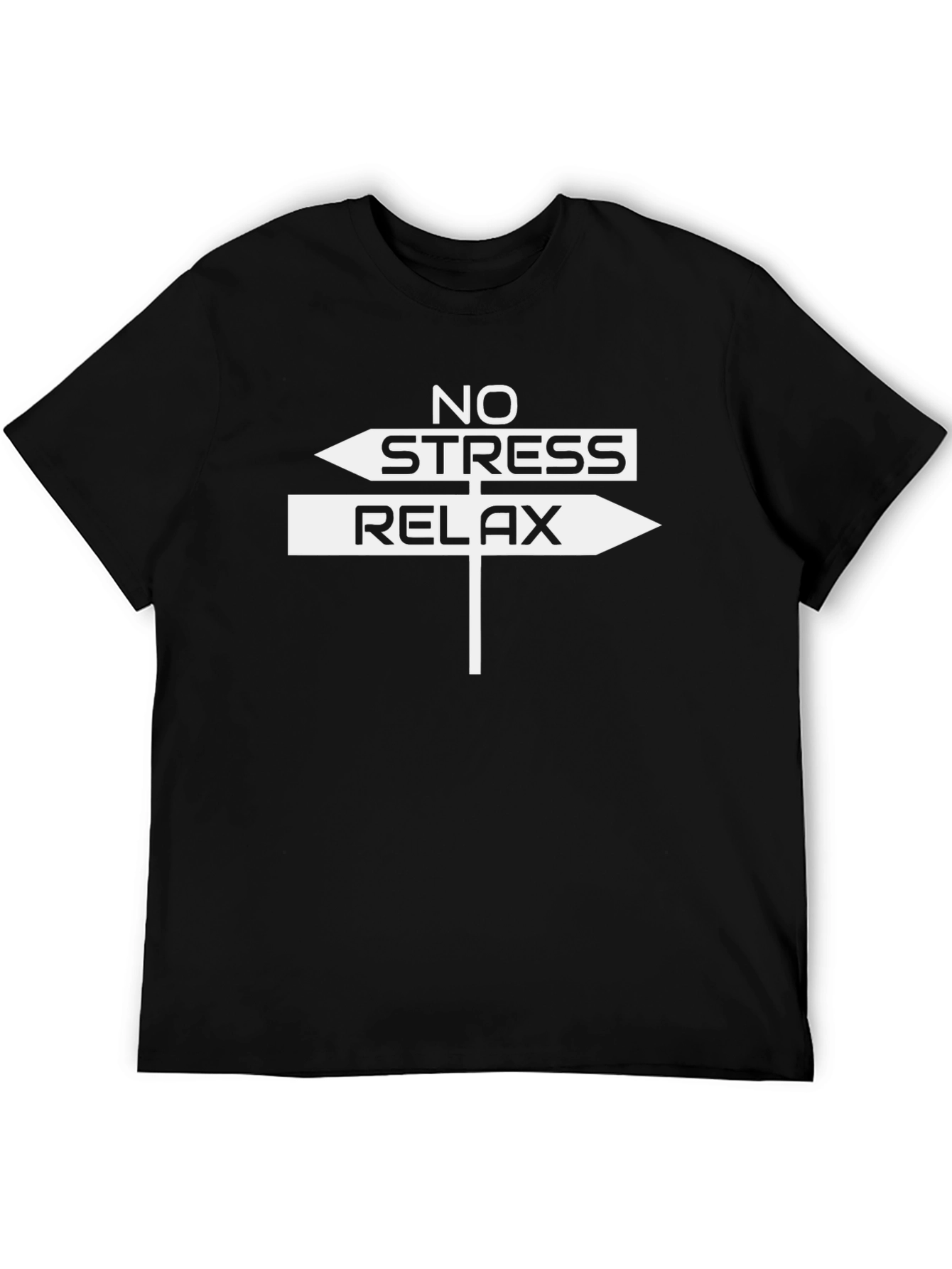 No Stress Relax Arrow Sign T-Shirt