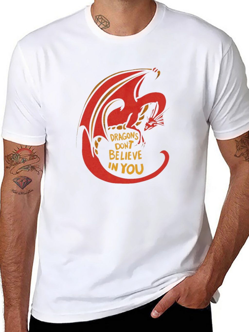 Dragon Graphic T-Shirt - Dragons Dont Believe In You