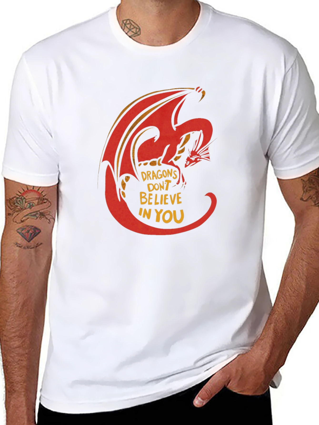 Dragon Graphic T-Shirt - Dragons Dont Believe In You