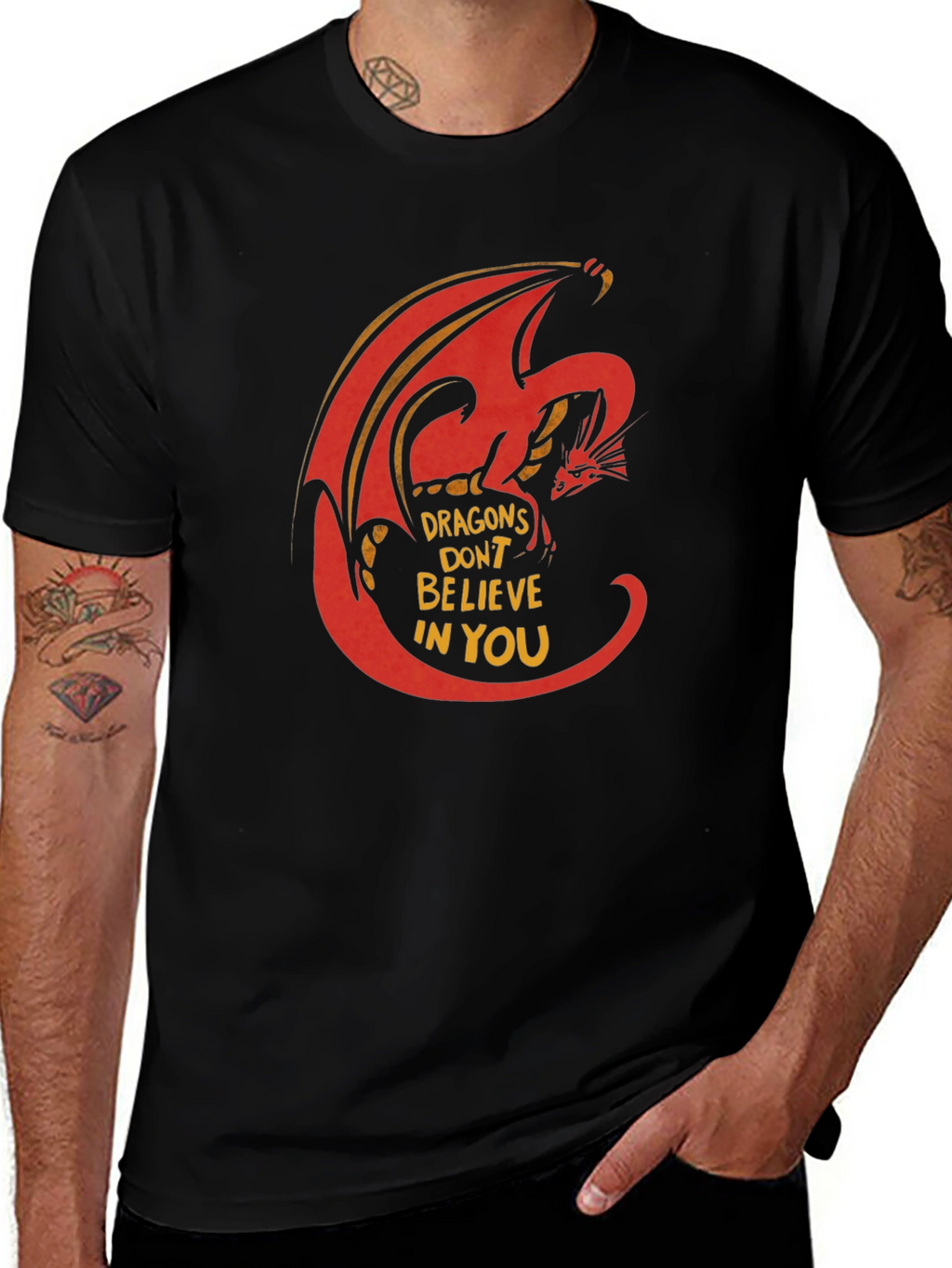 Dragon Graphic T-Shirt - Dragons Dont Believe In You