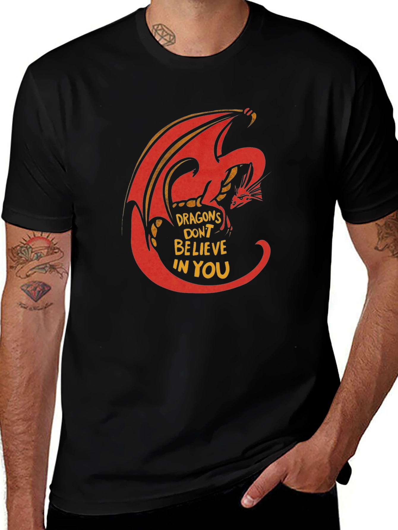 Dragon Graphic T-Shirt - Dragons Dont Believe In You