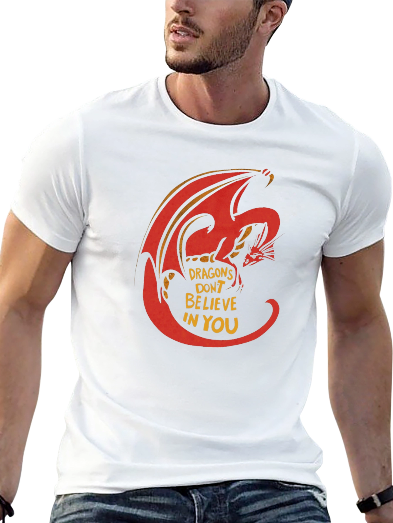 Dragon Graphic T-Shirt - Dragons Dont Believe In You