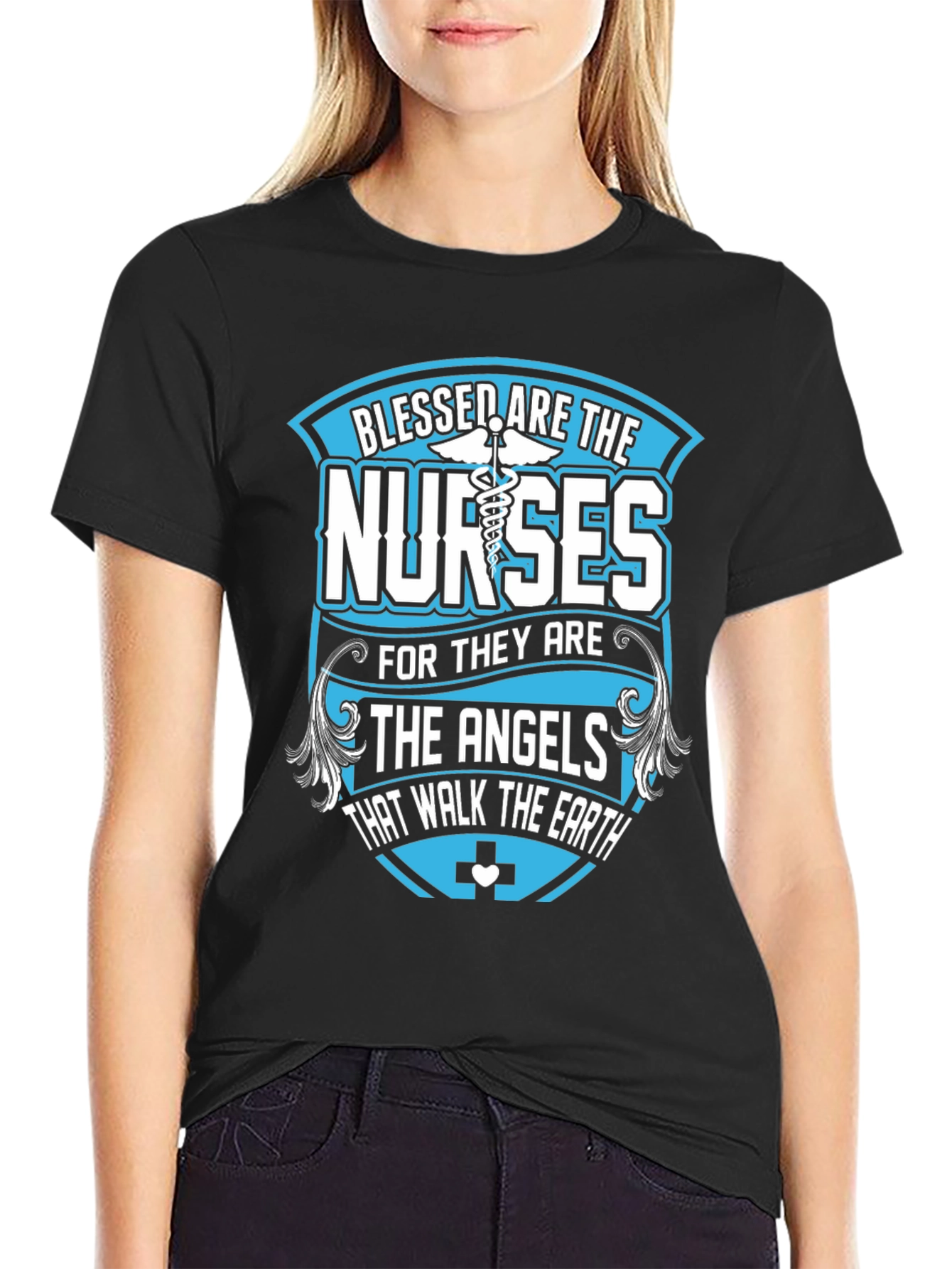 Blessed Nurses T-Shirt - Angelic Healthcare Apparel