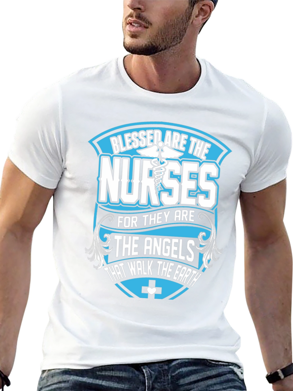 Blessed Nurses T-Shirt - Angelic Healthcare Apparel