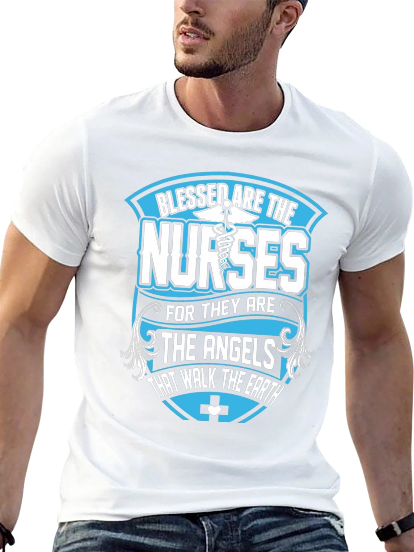 Blessed Nurses T-Shirt - Angelic Healthcare Apparel