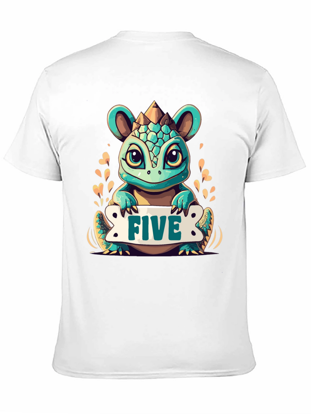 Kids 5th Birthday Dinosaur T-Shirt