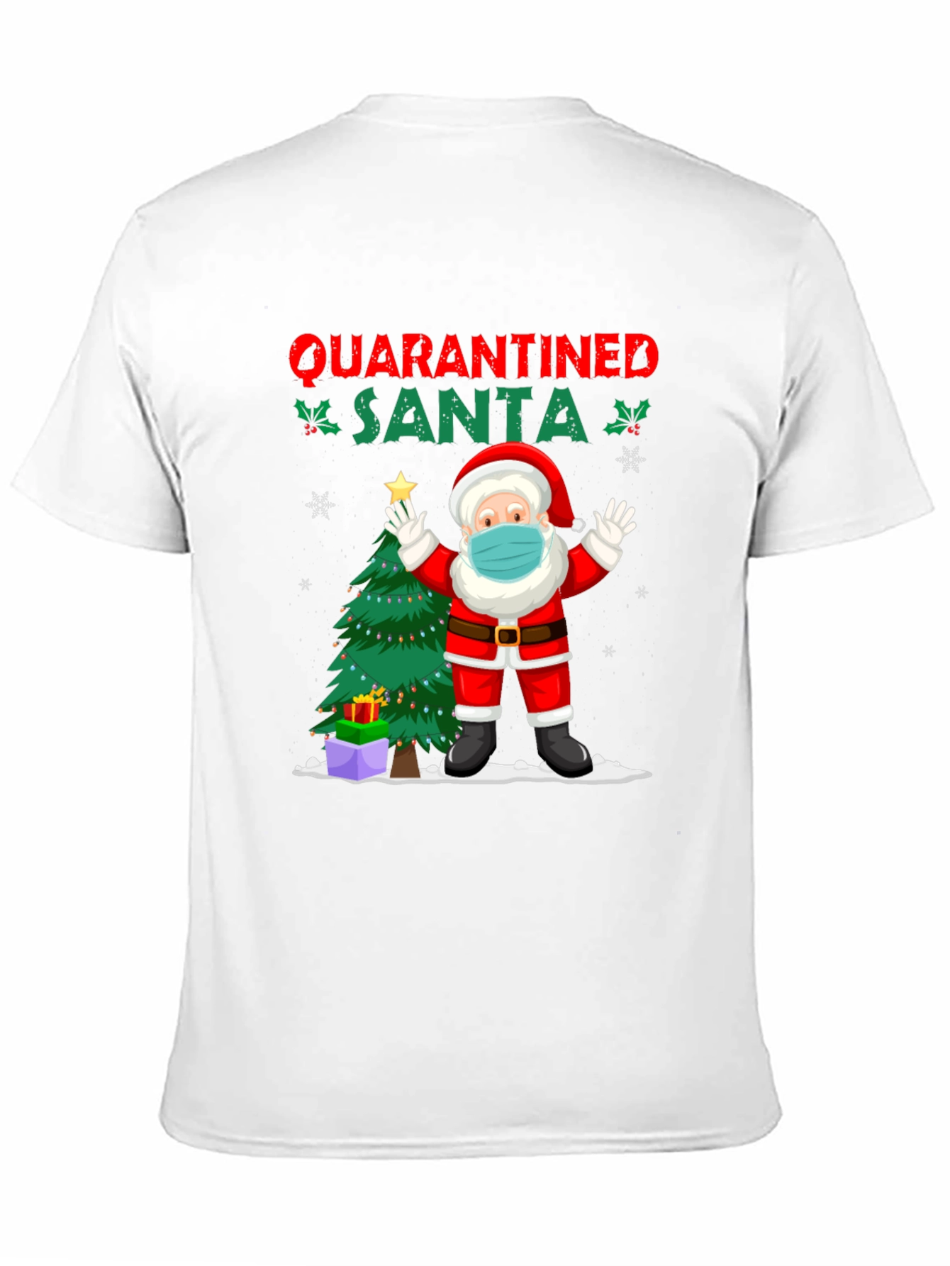 Quarantined Santa Graphic Tee - Christmas Holiday