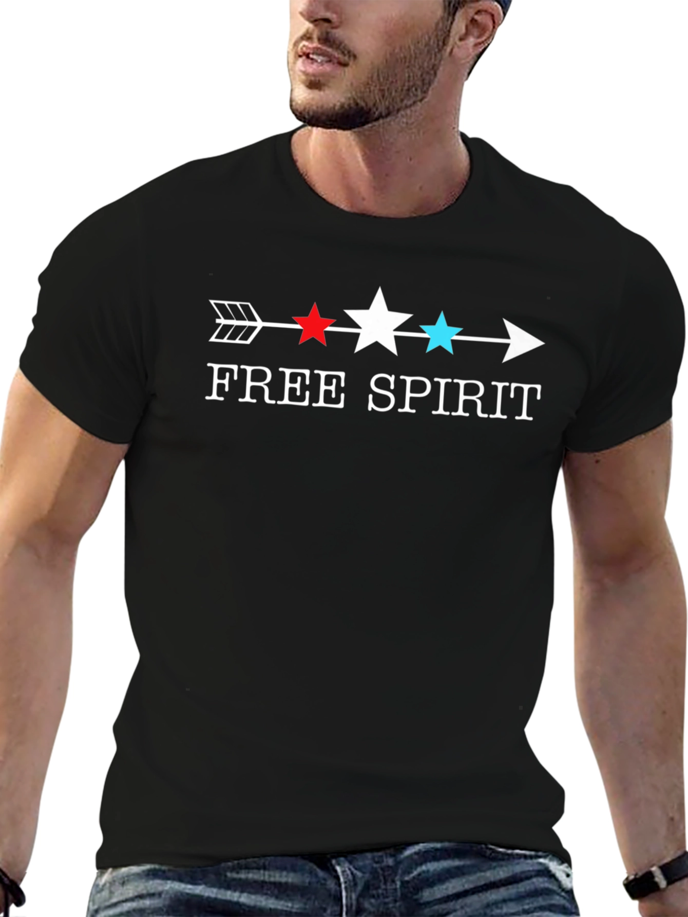 Free Spirit Arrow T-Shirt - Patriotic Design