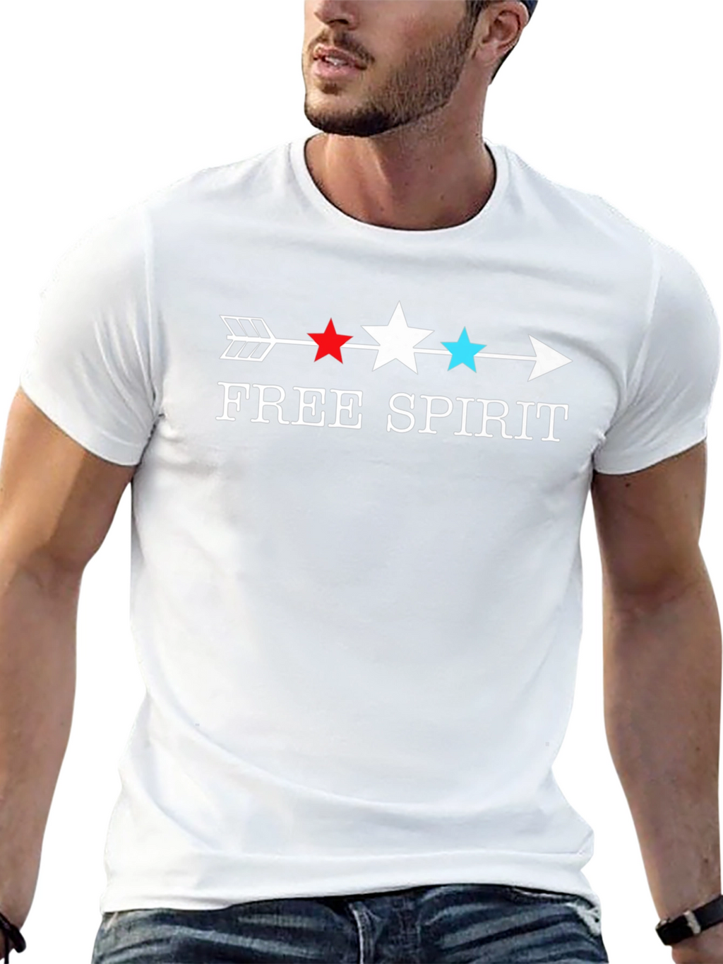 Free Spirit Arrow T-Shirt - Patriotic Design