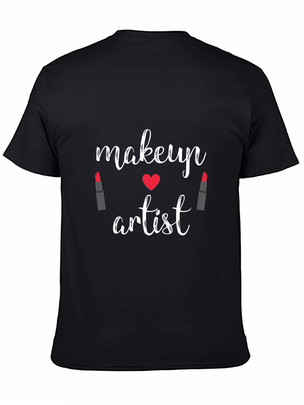 Makeup Artist T-Shirt - Black Crew Neck