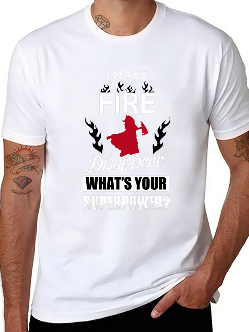 Firefighter Superpower Graphic Tee