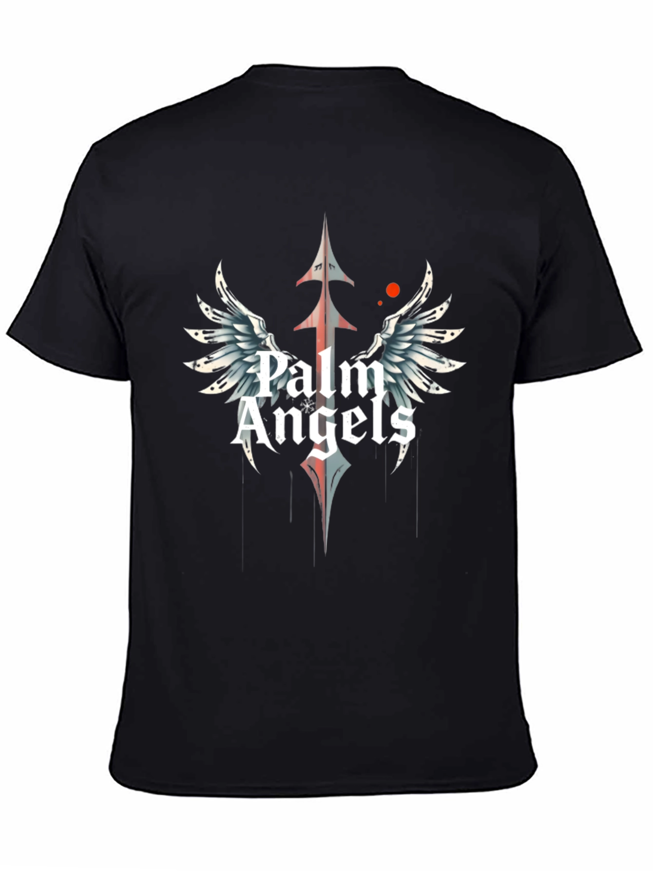 Palm Angels Black Graphic Tee