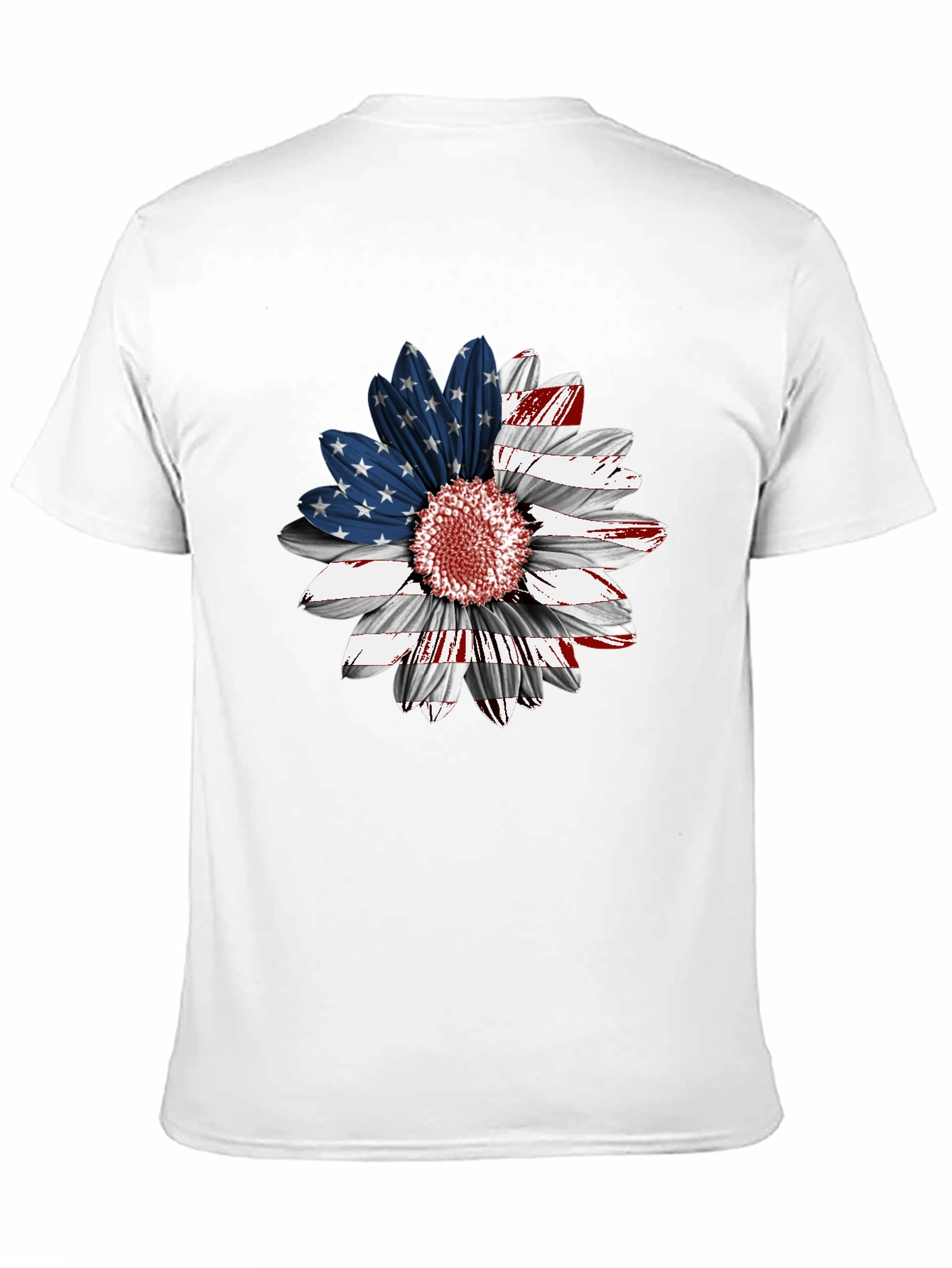 American Flag Sunflower Graphic Tee