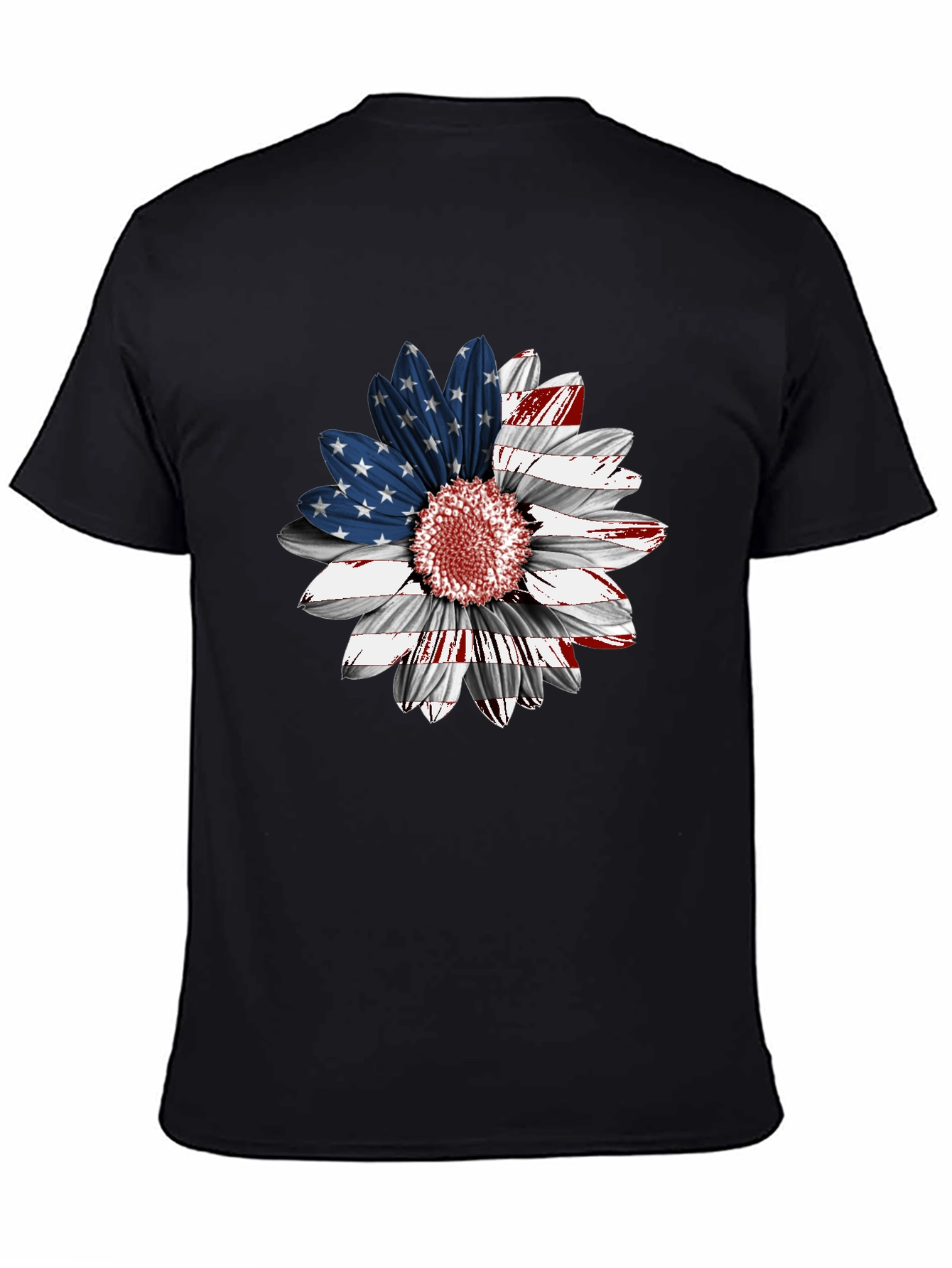 American Flag Sunflower Graphic Tee