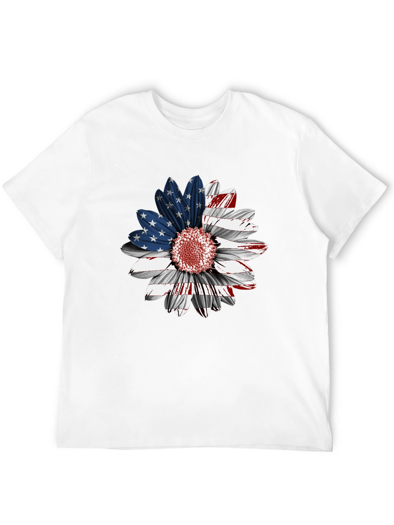 American Flag Sunflower Graphic Tee