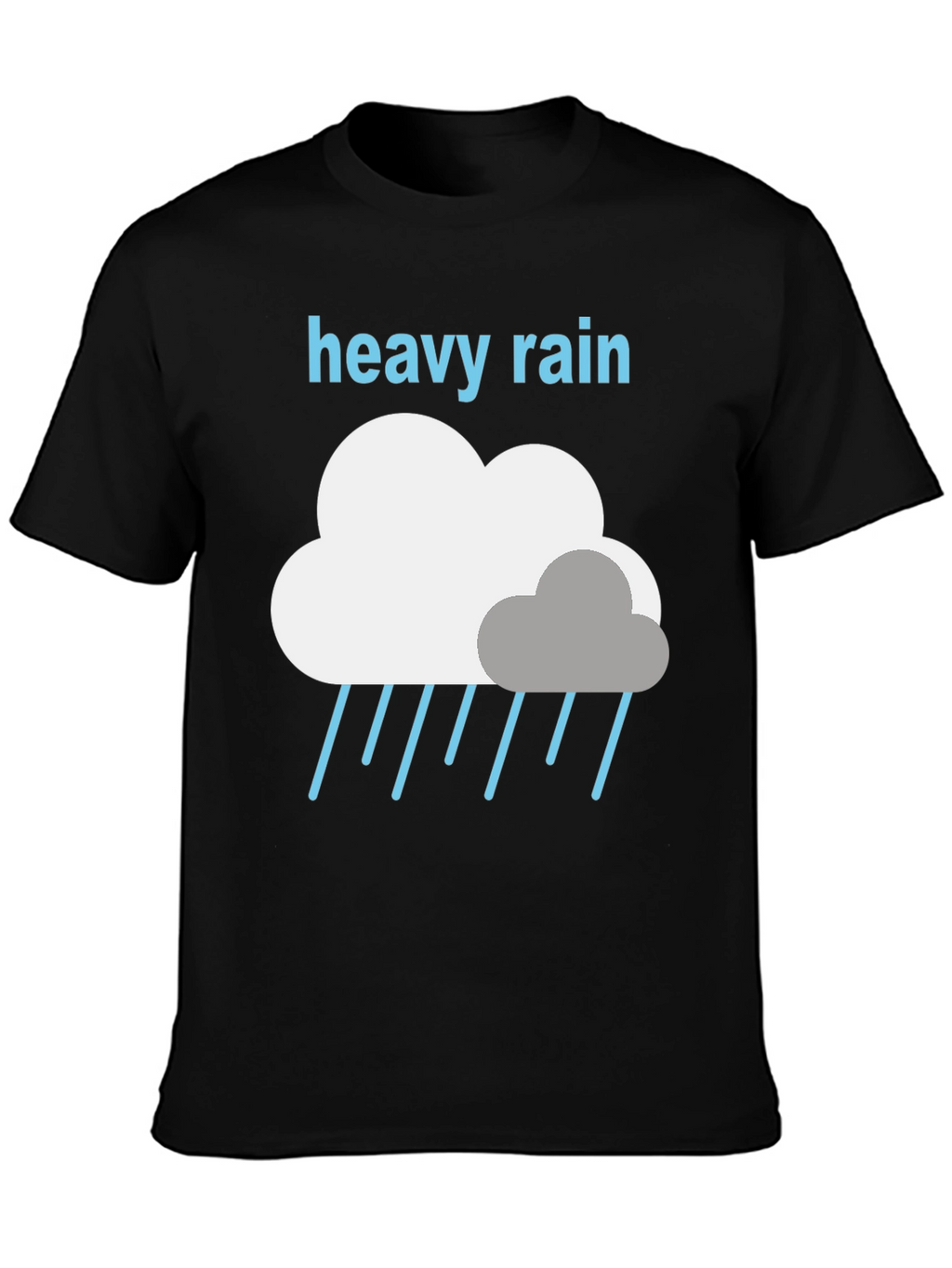 Heavy Rain Graphic Tee - Weather Lovers T-Shirt