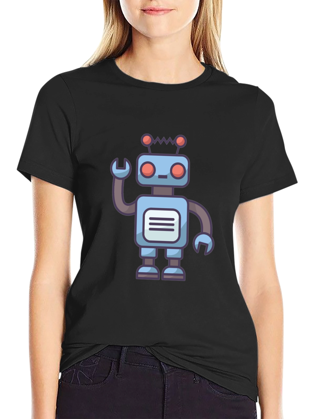 Robot Graphic T-Shirt - Unique Design