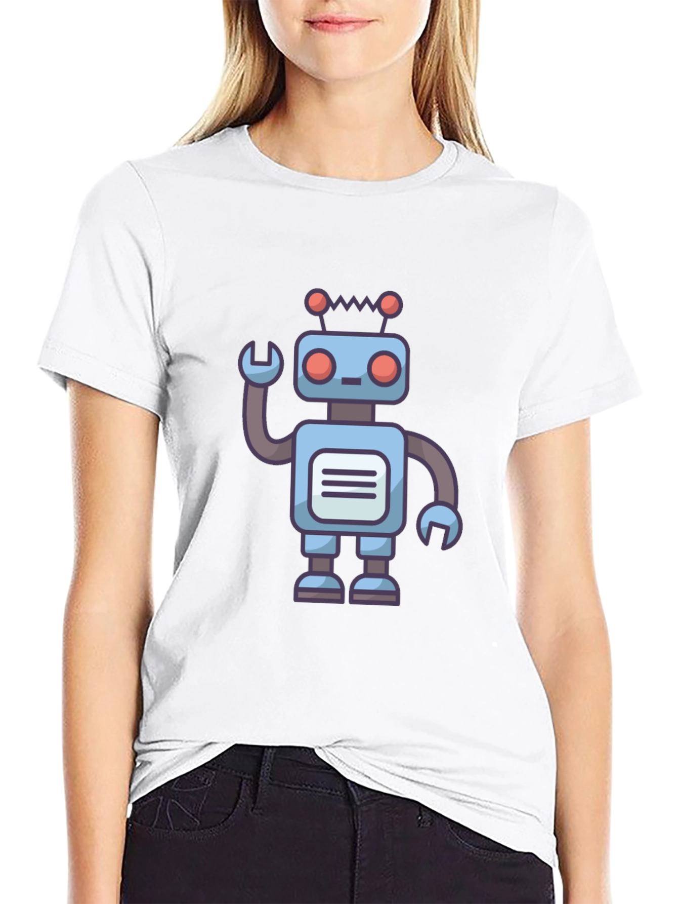 Robot Graphic T-Shirt - Unique Design