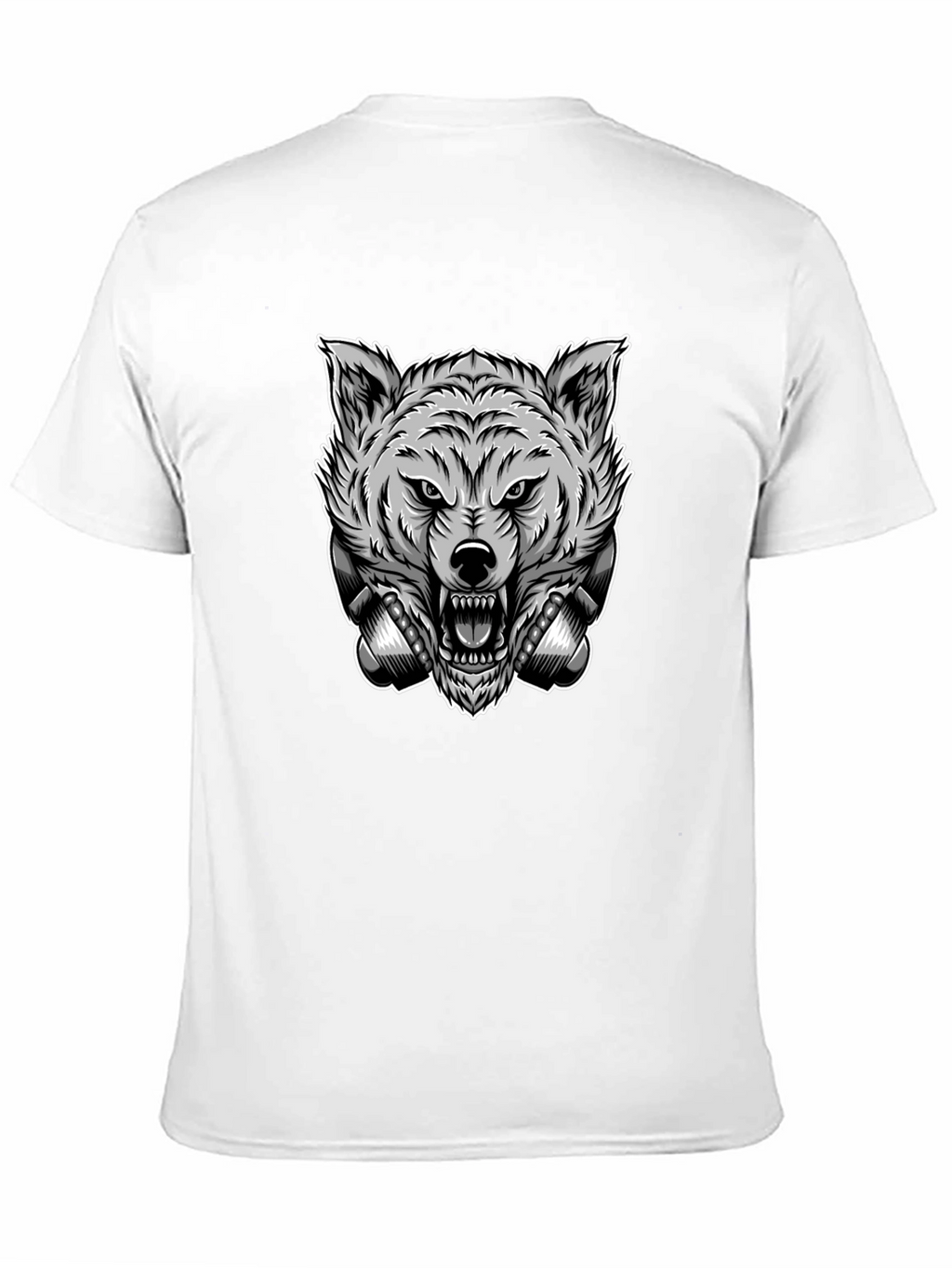 Wolf Head Graphic Black T-Shirt