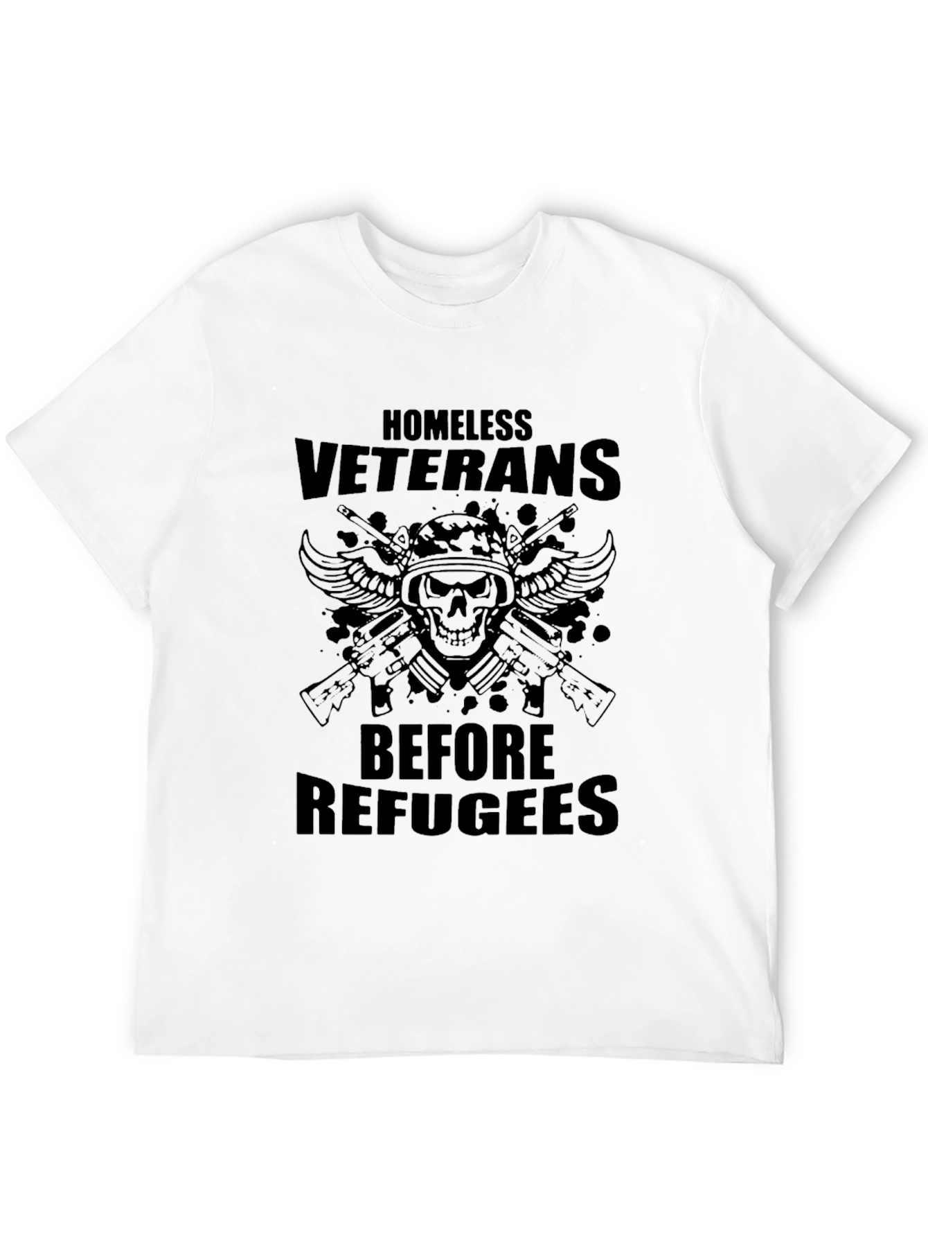 Homeless Veterans Graphic Tee - Patriotic T-Shirt