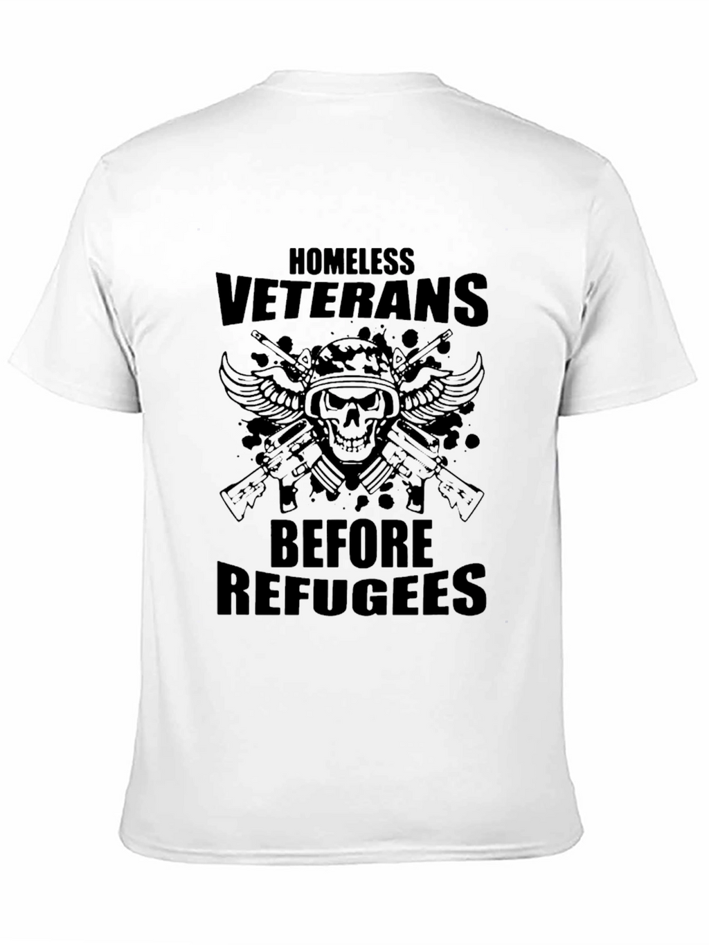 Homeless Veterans Graphic Tee - Patriotic T-Shirt