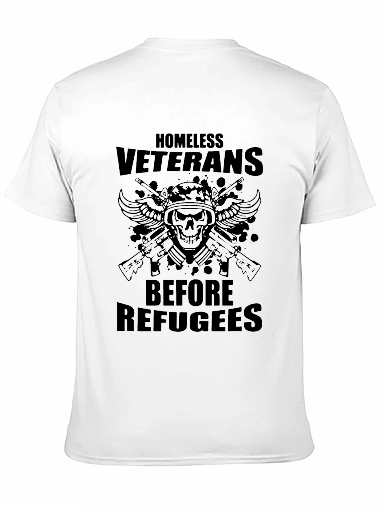 Homeless Veterans Graphic Tee - Patriotic T-Shirt