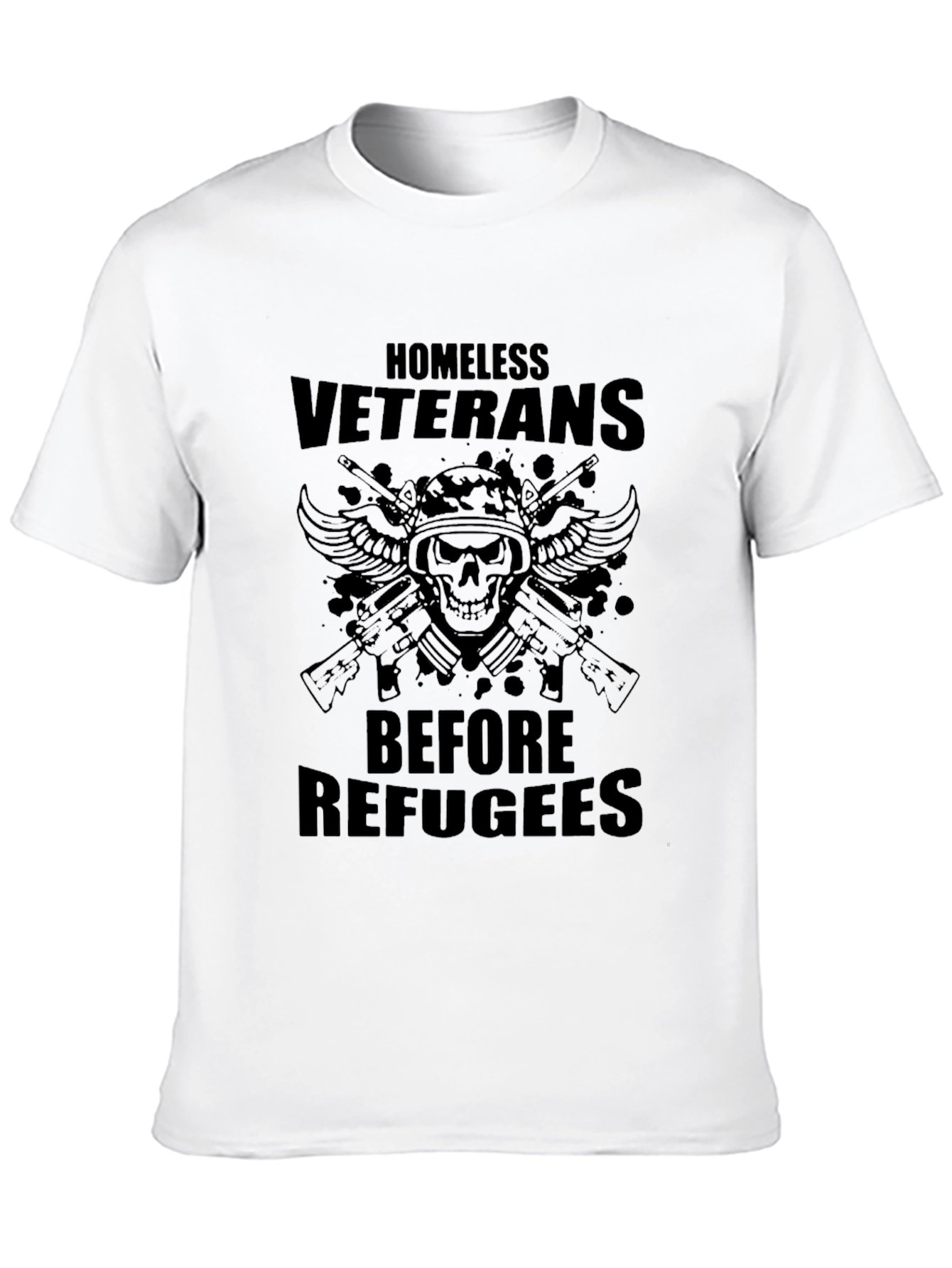 Homeless Veterans Graphic Tee - Patriotic T-Shirt