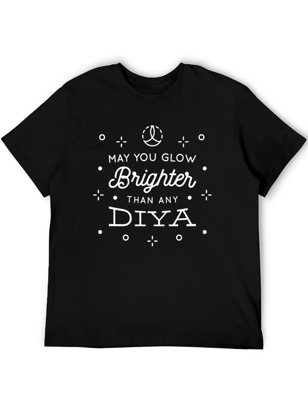 May You Glow Brighter Black Graphic Tee