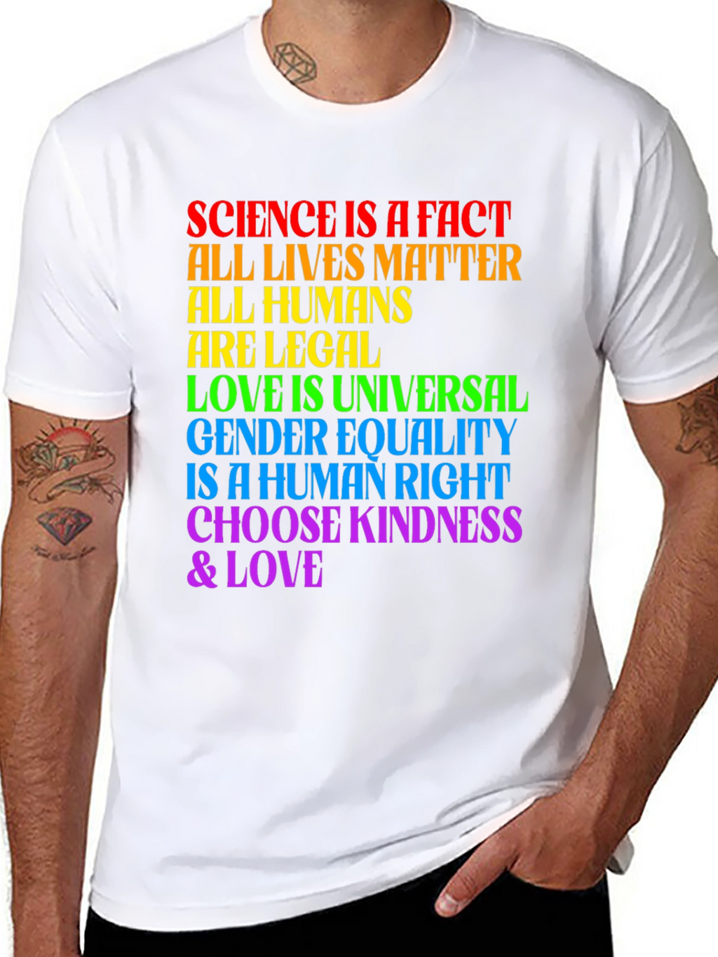 Inclusivity T-Shirt: Science Love Equality