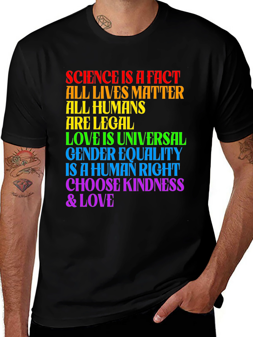 Inclusivity T-Shirt: Science Love Equality