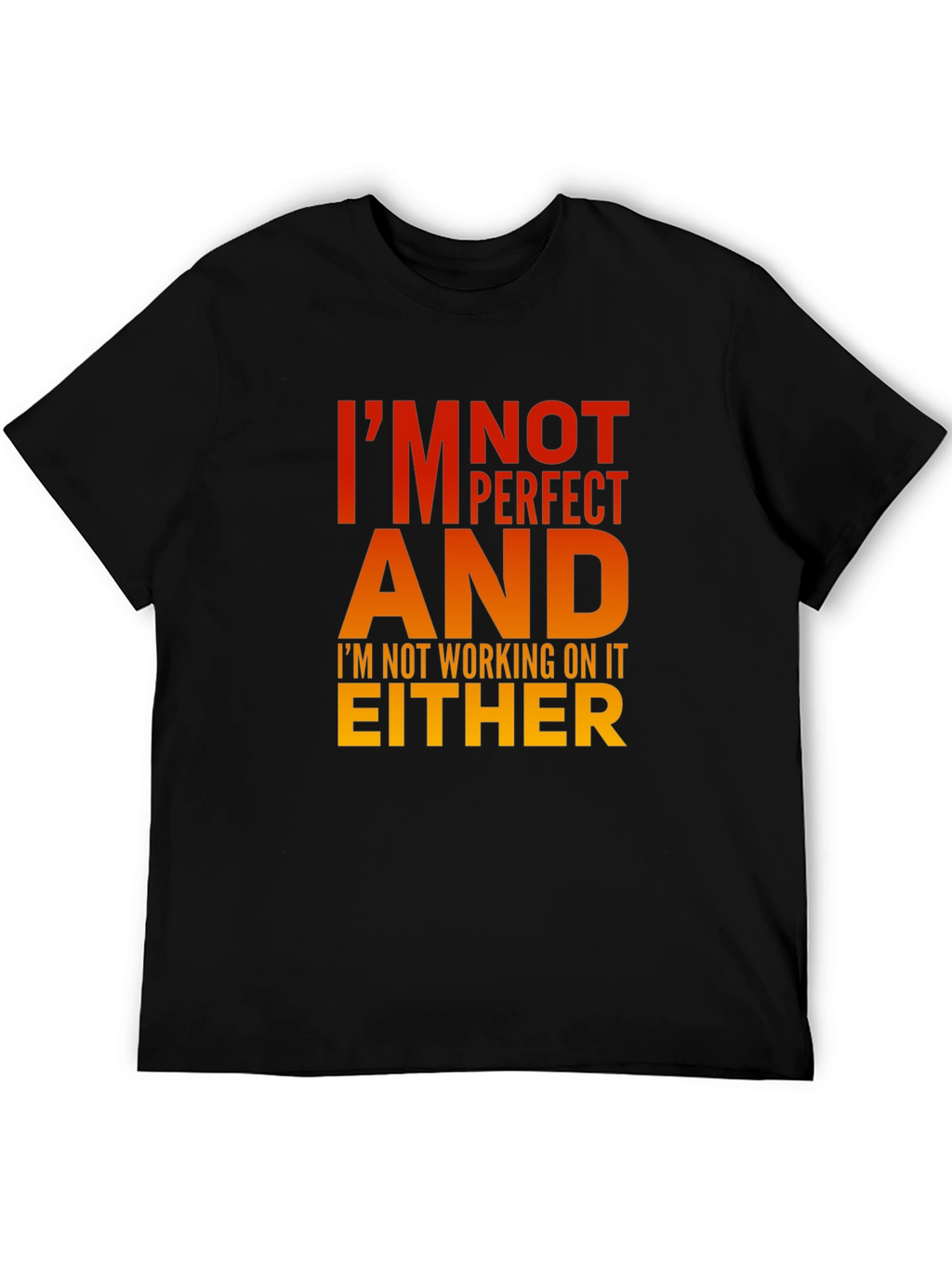 Im Not Perfect T-Shirt - Humorous Graphic Tee