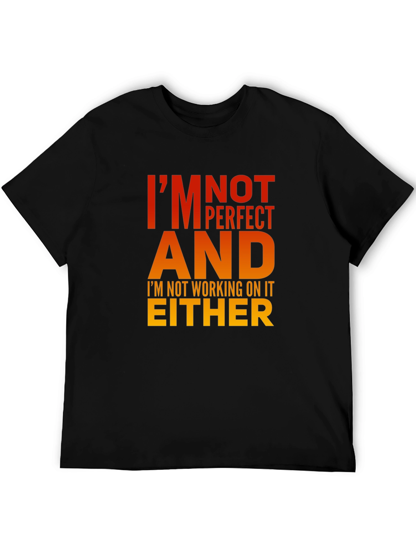 Im Not Perfect T-Shirt - Humorous Graphic Tee