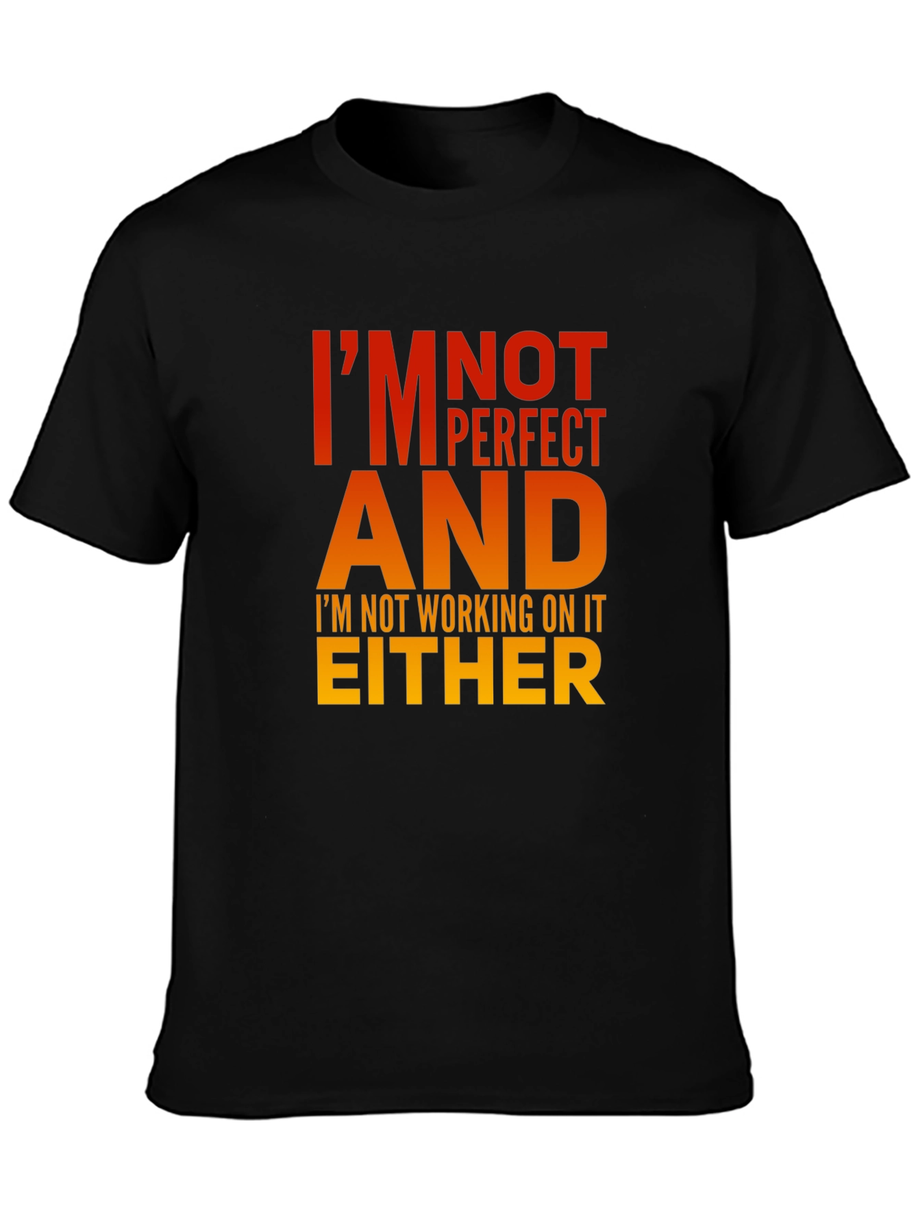 Im Not Perfect T-Shirt - Humorous Graphic Tee