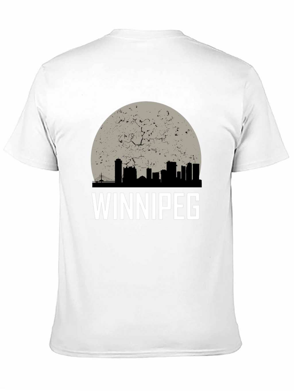 Winnipeg Skyline Graphic T-Shirt - Black