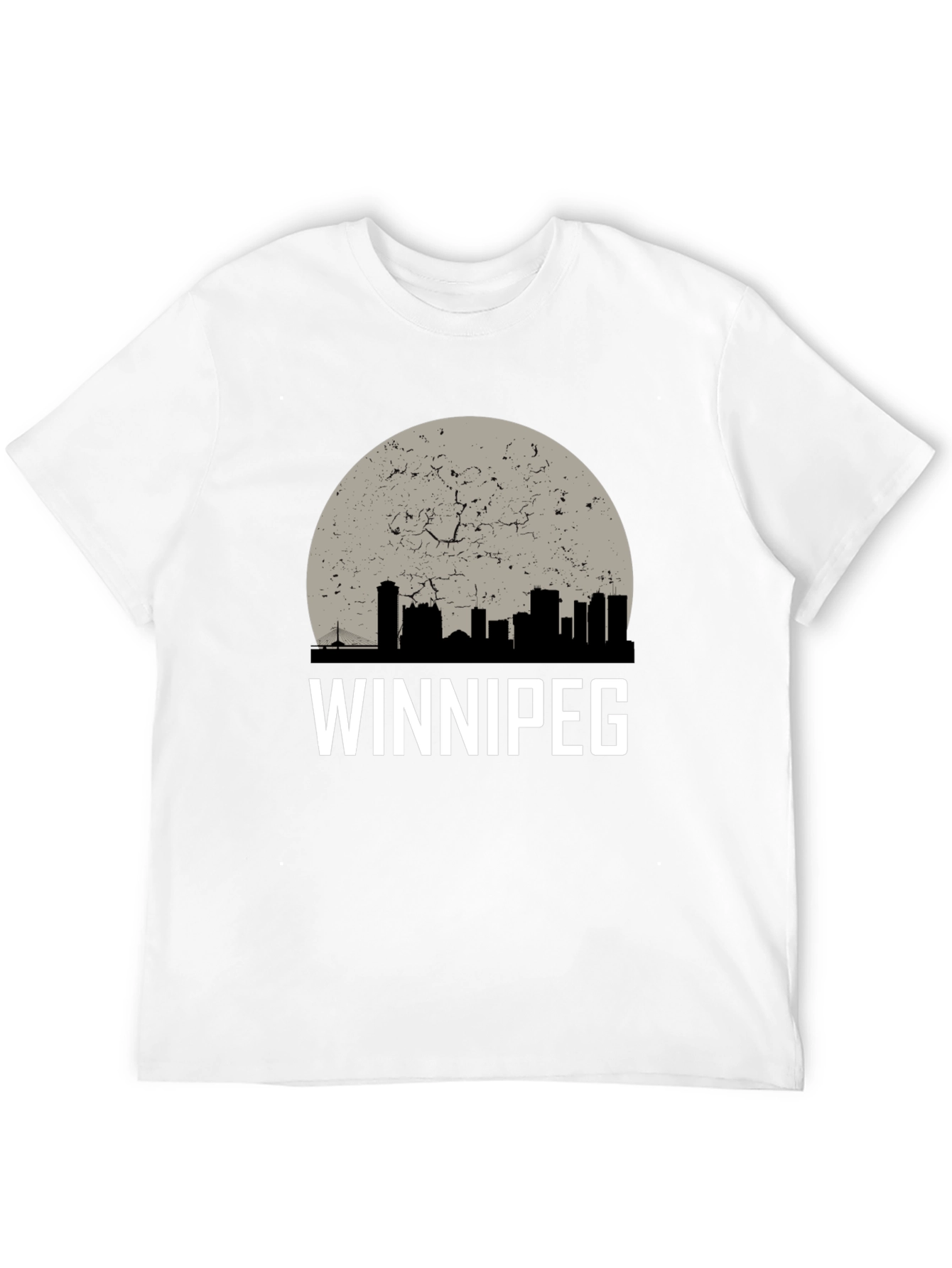 Winnipeg Skyline Graphic T-Shirt - Black
