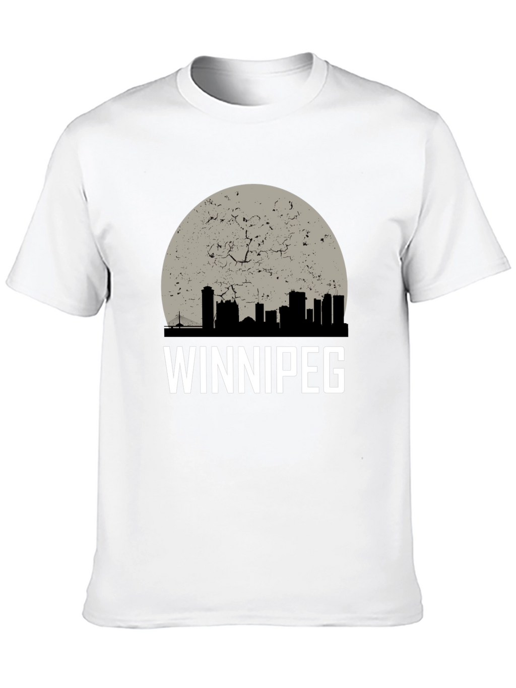 Winnipeg Skyline Graphic T-Shirt - Black