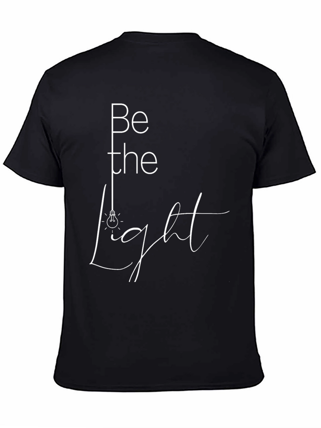 Be The Light Graphic Tee - Stylish Black T-Shirt