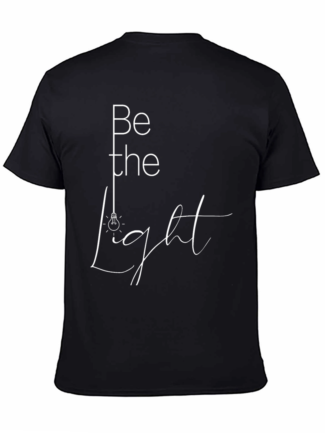 Be The Light Graphic Tee - Stylish Black T-Shirt