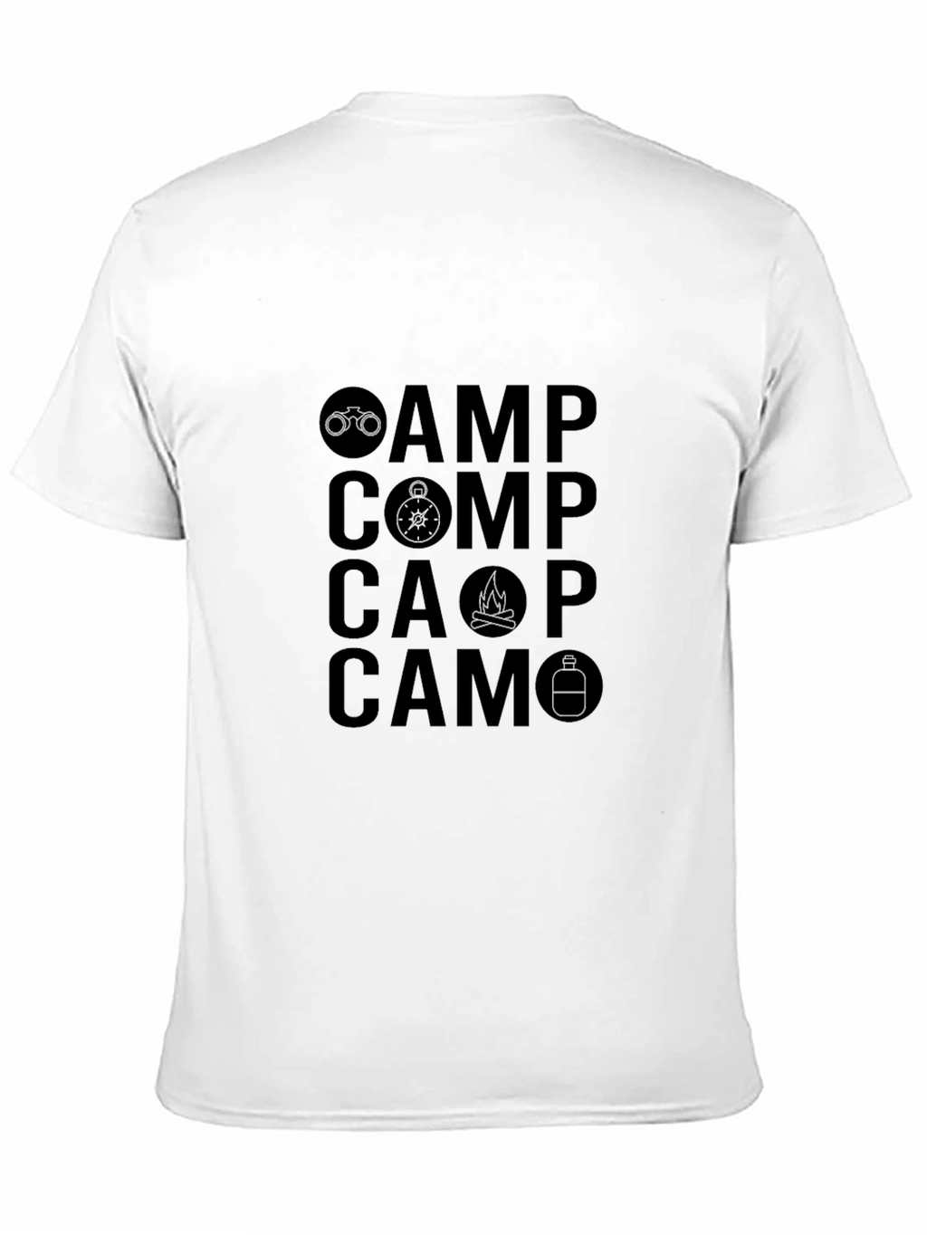 Camo Camp Outdoor Graphic T-Shirt