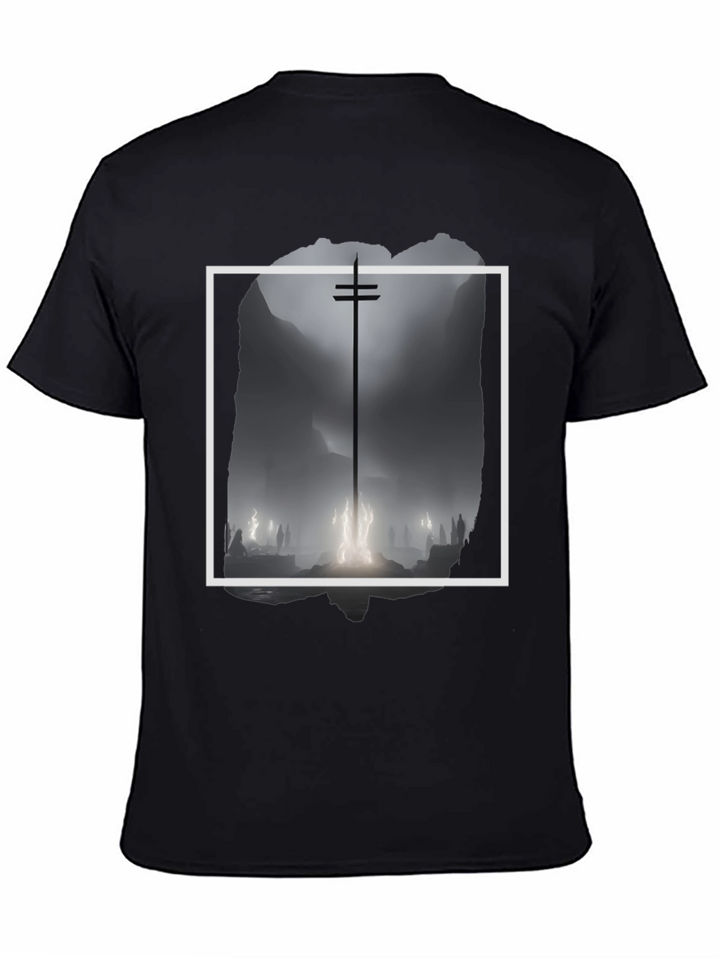 Mystic Silhouette Graphic Tee - Black