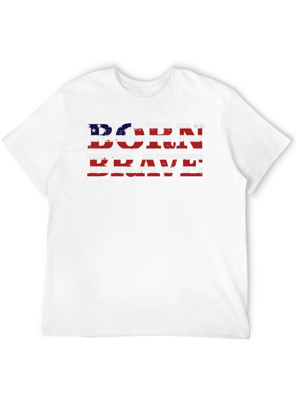 Born Brave American Flag Graphic Tee