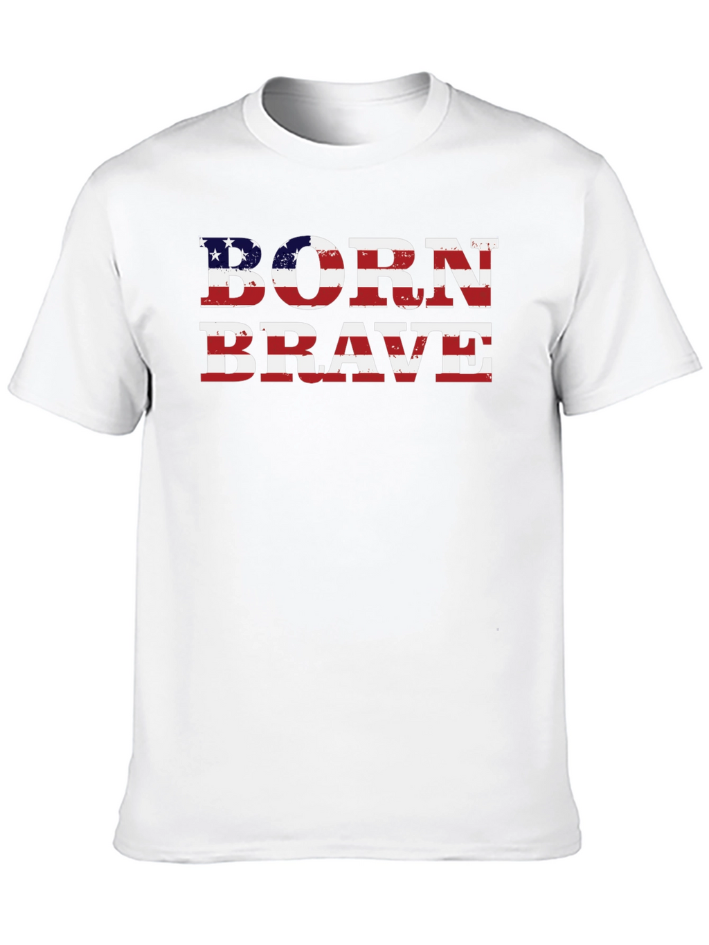 Born Brave American Flag Graphic Tee