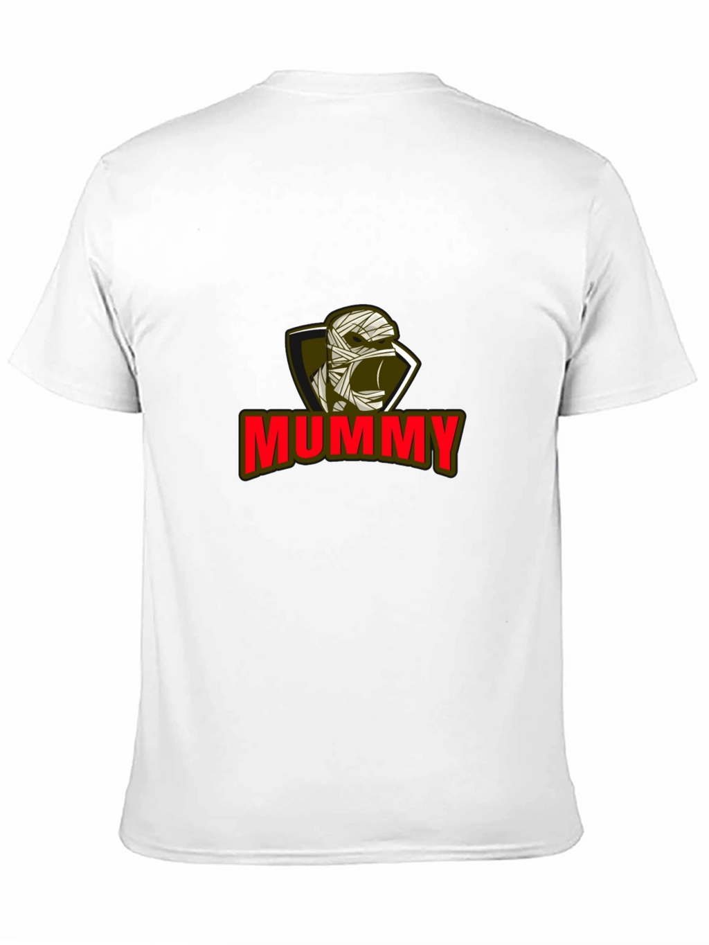 Mummy Graphic Tee - Black Cotton Blend T-Shirt